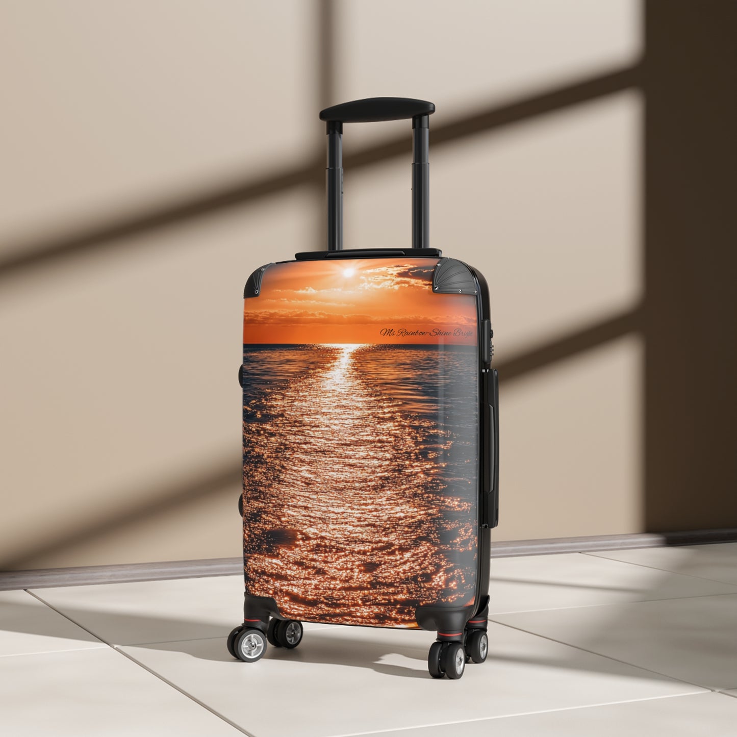 Sunset Reflection Suitcase – Perfect for Travel Enthusiasts & Beach Lovers