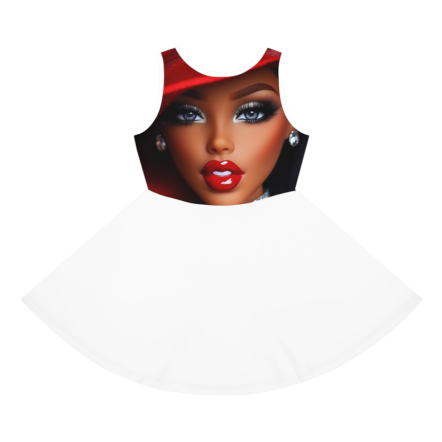 Girls' Stylish Sundress with Glamorous Ms Rainbow- Shine Bright Doll Design