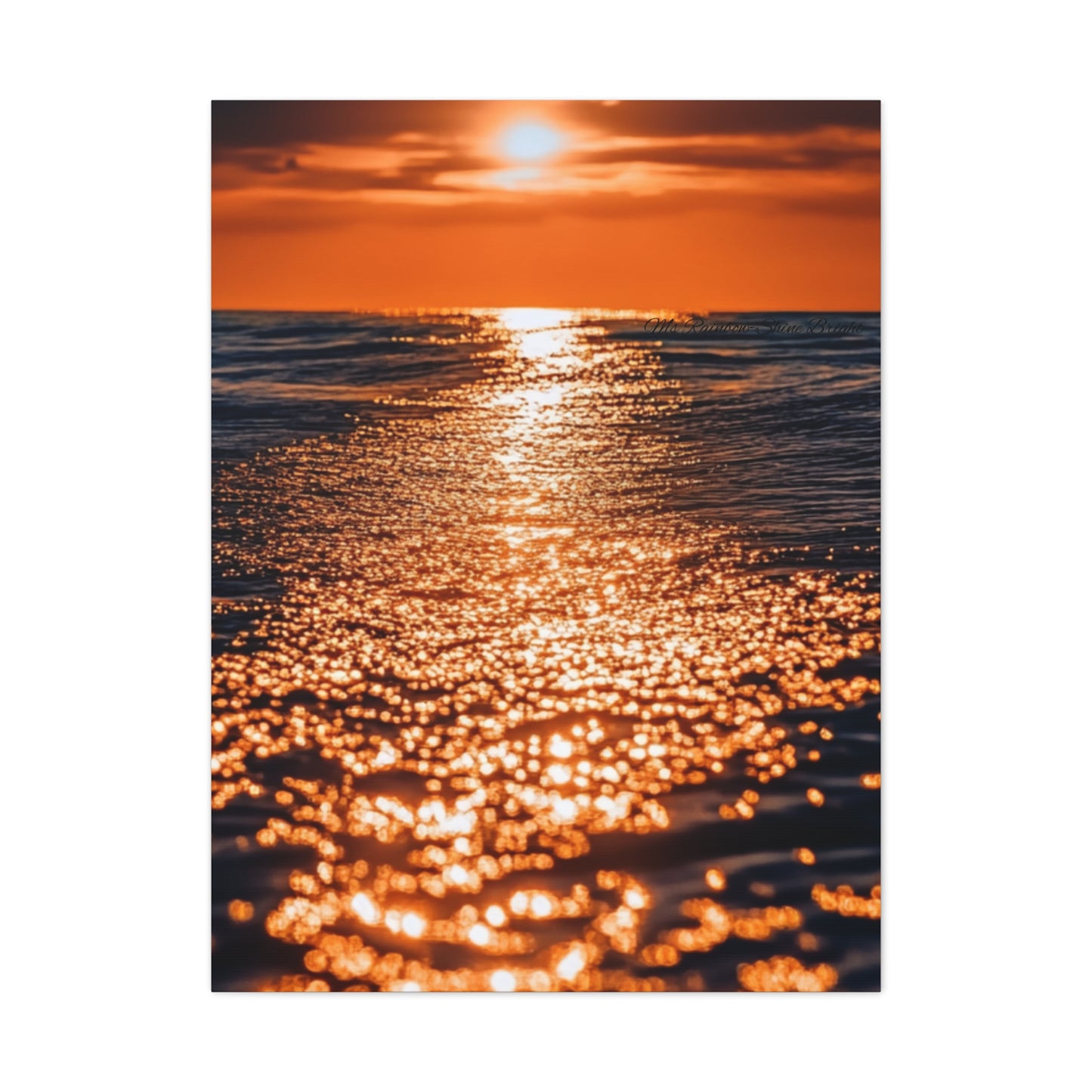 Ocean Sunset Canvas Print - Classic Art for Home Decor