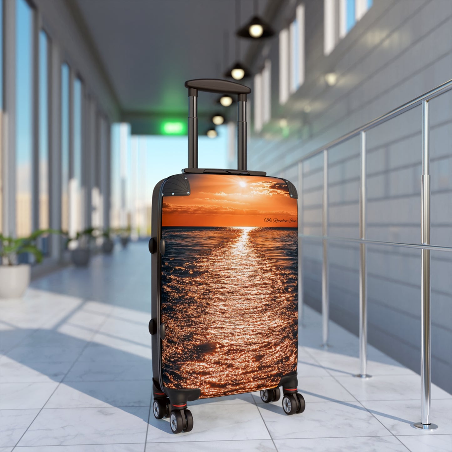 Sunset Reflection Suitcase – Perfect for Travel Enthusiasts & Beach Lovers