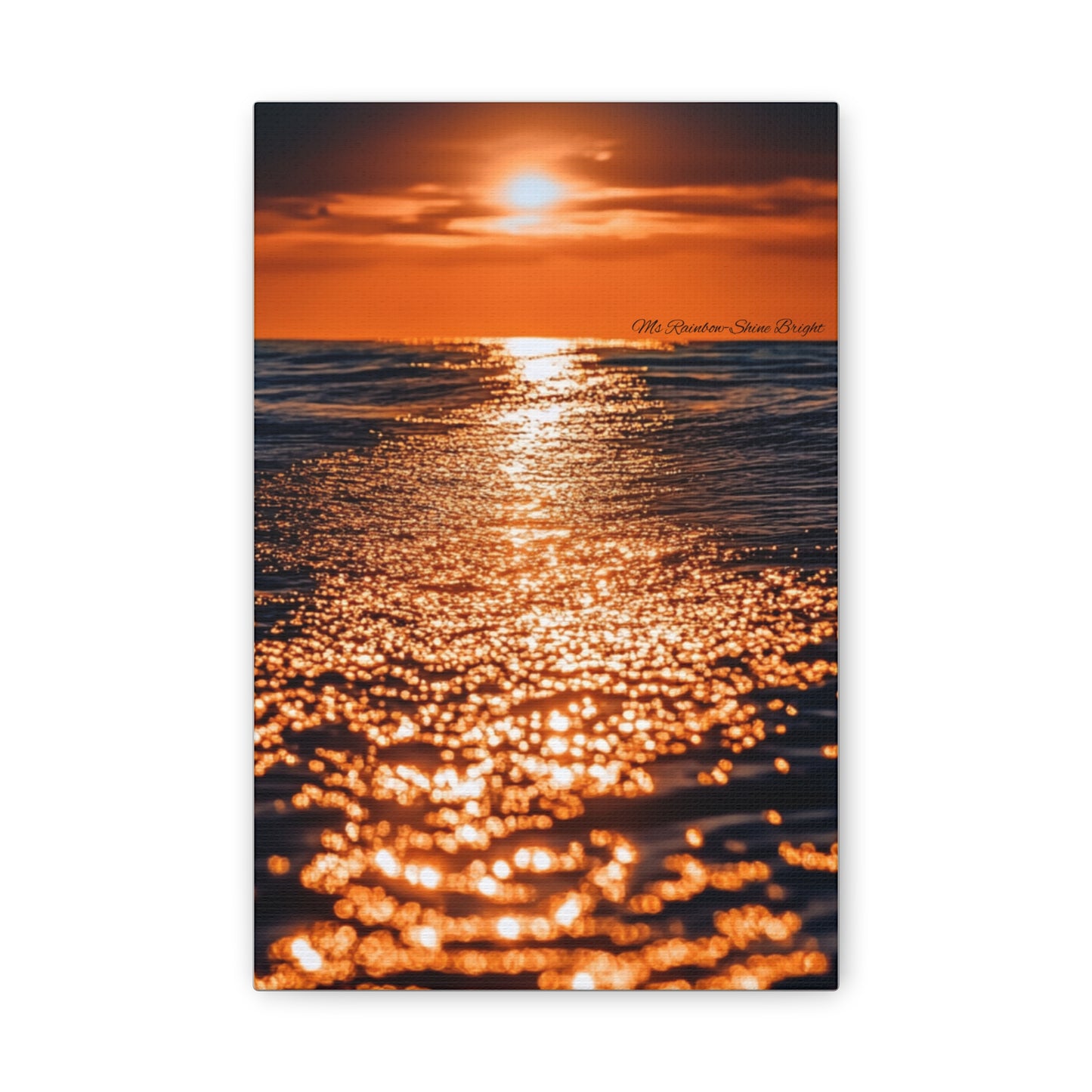 Ocean Sunset Canvas Print - Classic Art for Home Decor