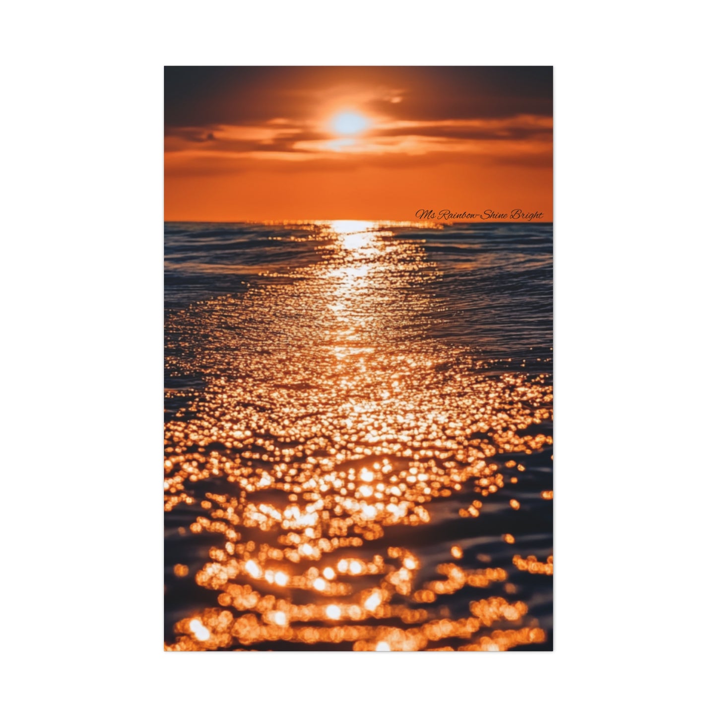 Ocean Sunset Canvas Print - Classic Art for Home Decor