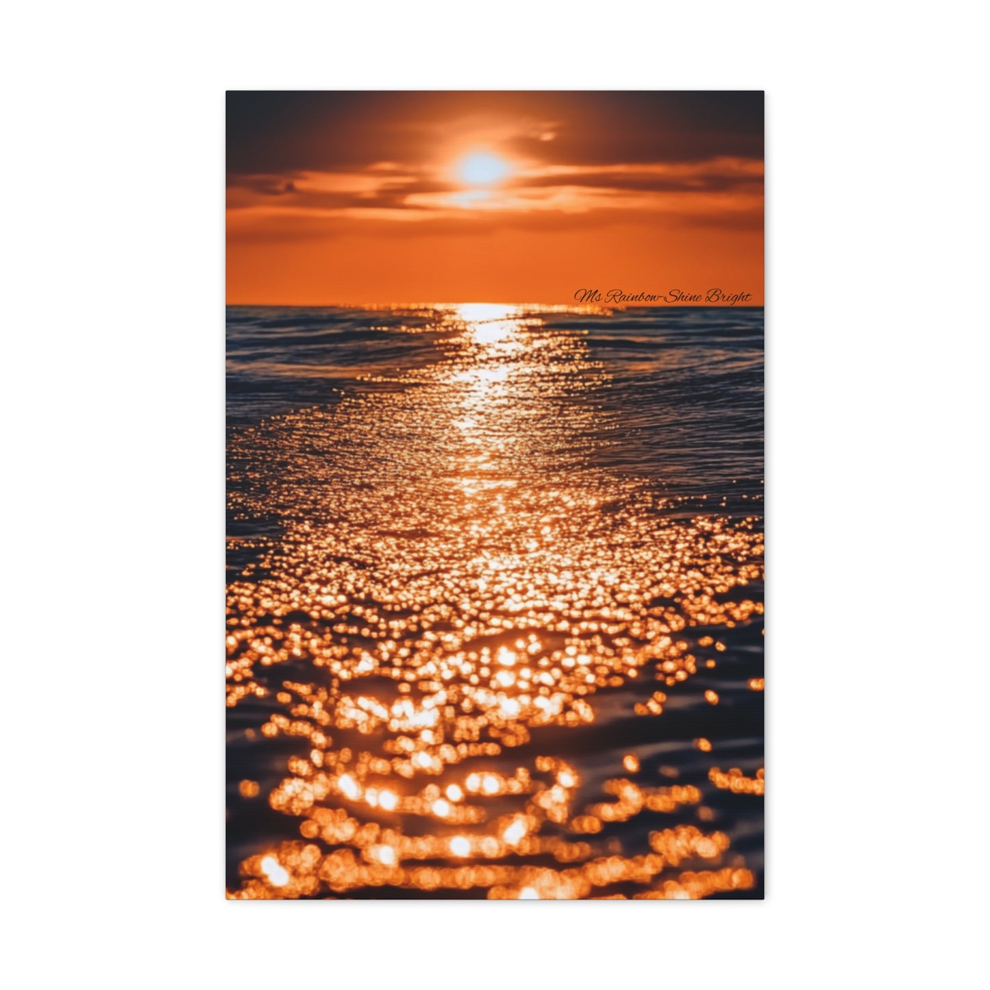 Ocean Sunset Canvas Print - Classic Art for Home Decor