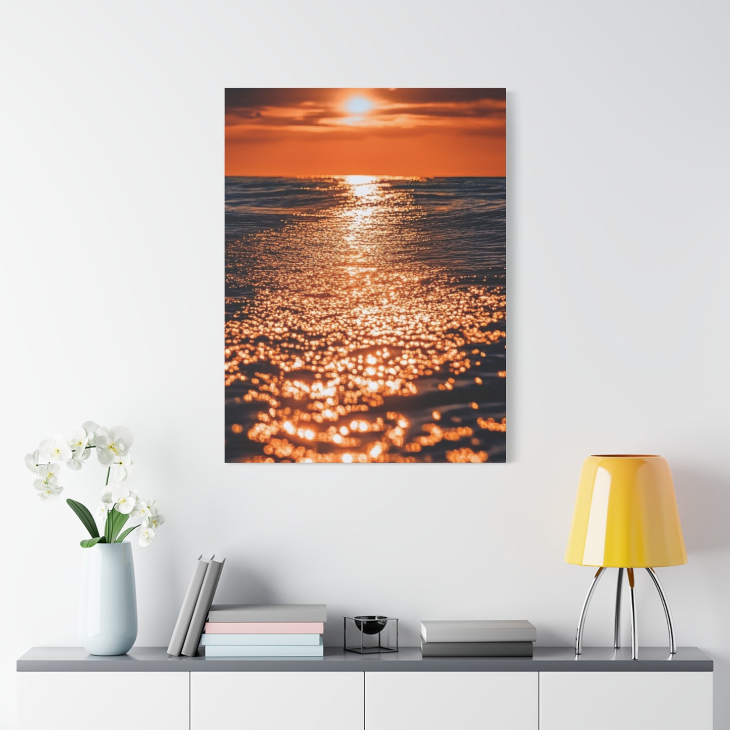 Ocean Sunset Canvas Print - Classic Art for Home Decor