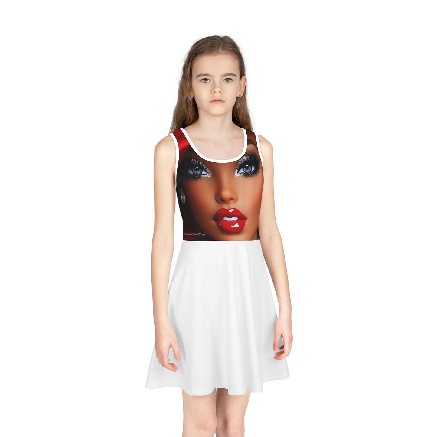 Girls' Stylish Sundress with Glamorous Ms Rainbow- Shine Bright Doll Design