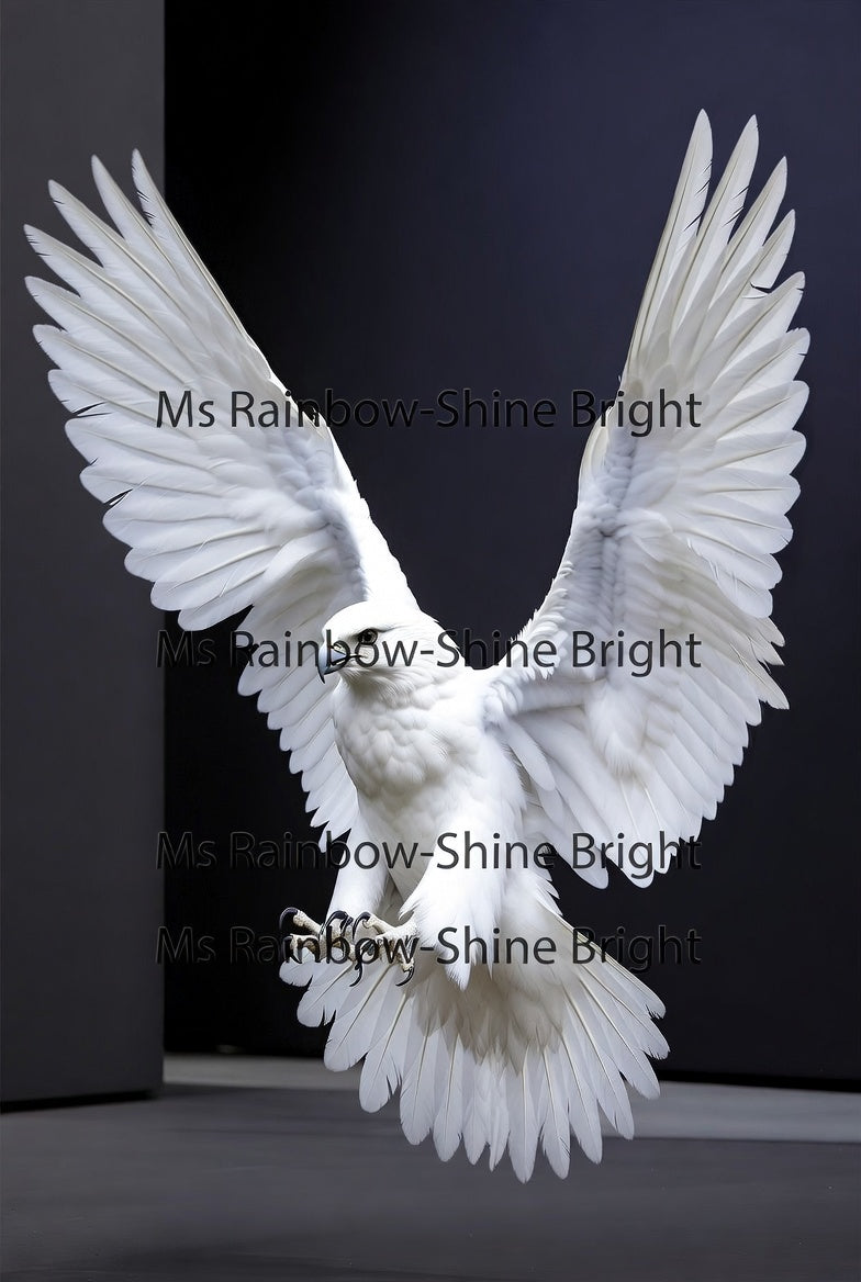 Majestic White Gyrfalcon - Digital Art Pack
