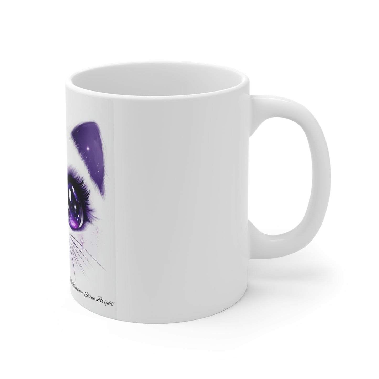 Purple Galaxy Cat Mug