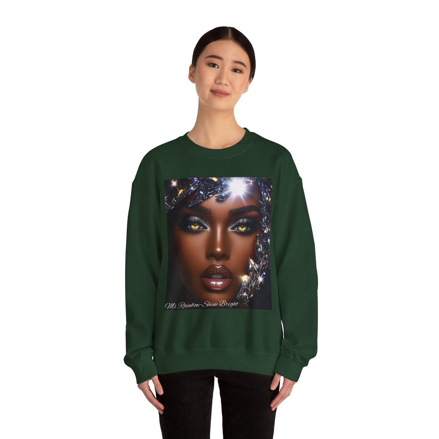 Ms Rainbow-Shine Bright' Glam Unisex Sweatshirt