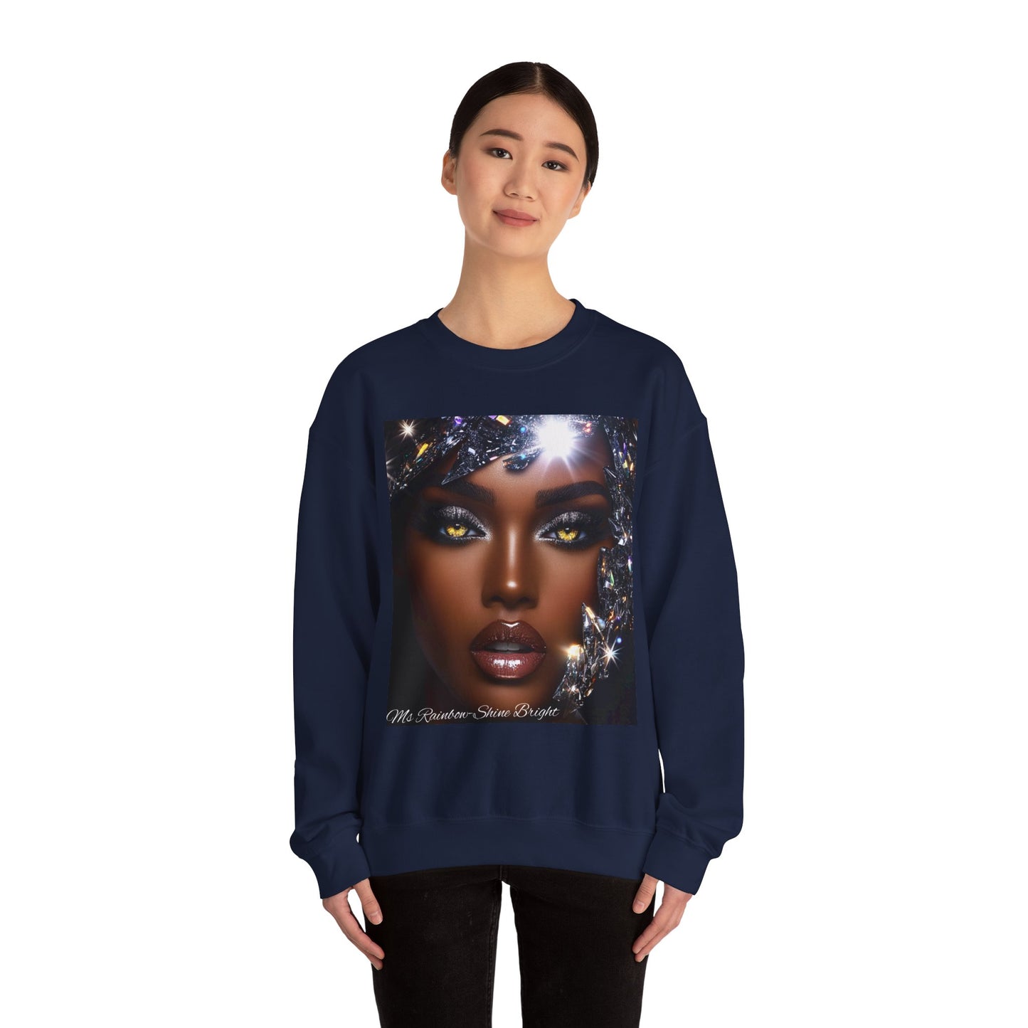 Ms Rainbow-Shine Bright' Glam Unisex Sweatshirt
