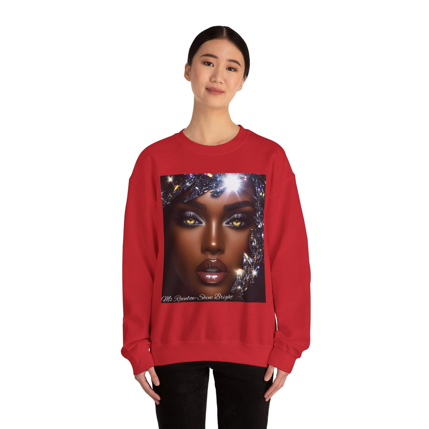 Ms Rainbow-Shine Bright' Glam Unisex Sweatshirt