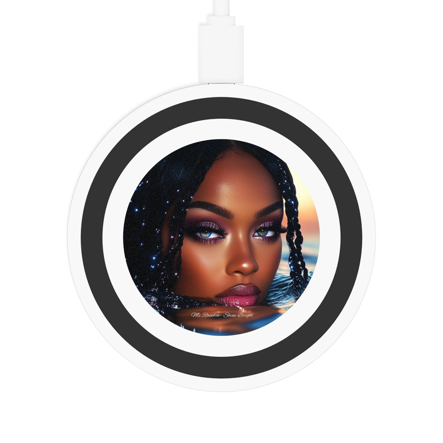 Ms Rainbow- Shine Bright Wireless Charging Pad - Embrace the Quake Vibe