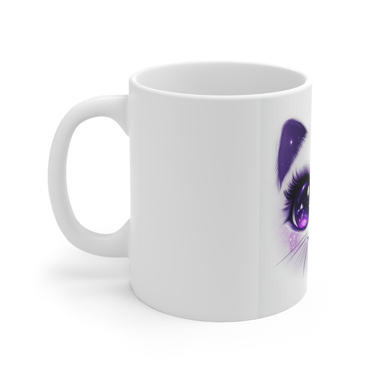 Purple Galaxy Cat Mug