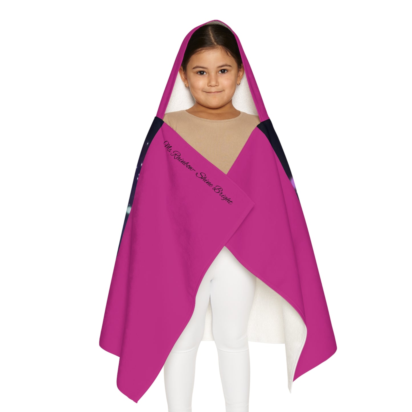 Sparkly Princess Youth Hooded Towel - Perfect for Bath, Pool & Spa
