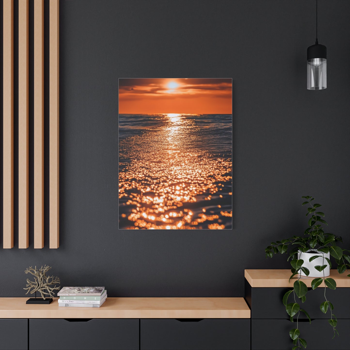 Ocean Sunset Canvas Print - Classic Art for Home Decor