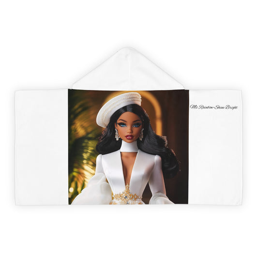 Ms Rainbow-Shine Bright Stylish Youth Hooded Towel - Perfect for Pool Days & Bath Time