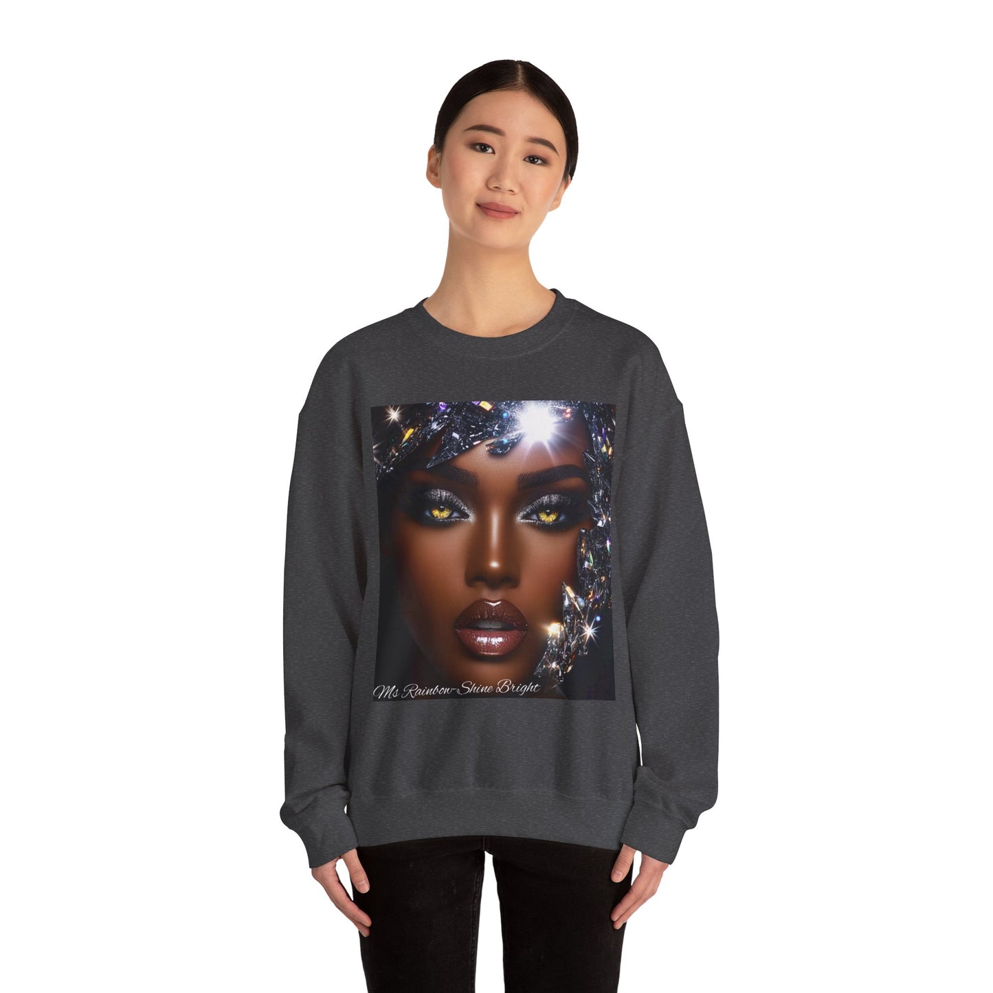 Ms Rainbow-Shine Bright' Glam Unisex Sweatshirt