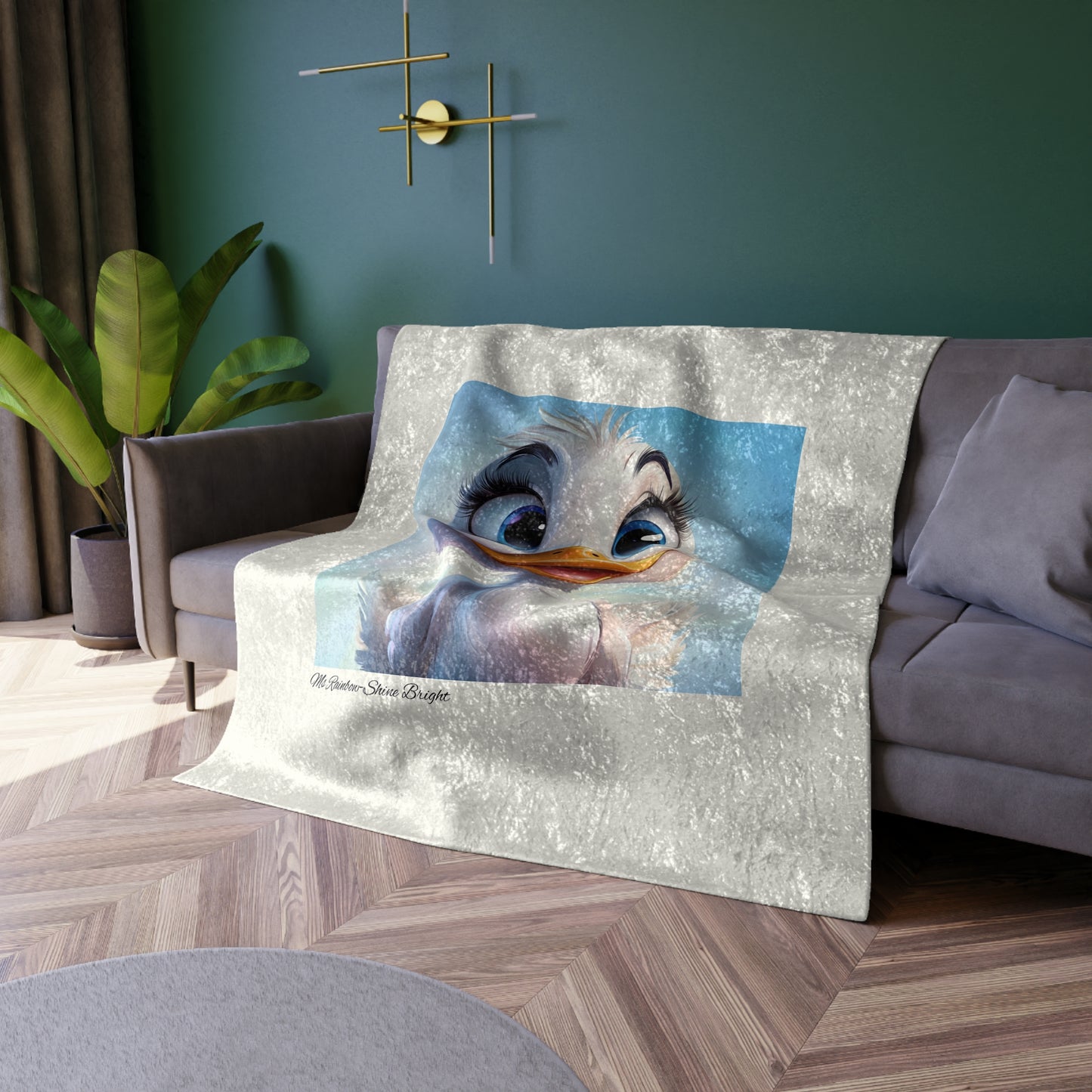Duck-Crushed Velvet Blanket