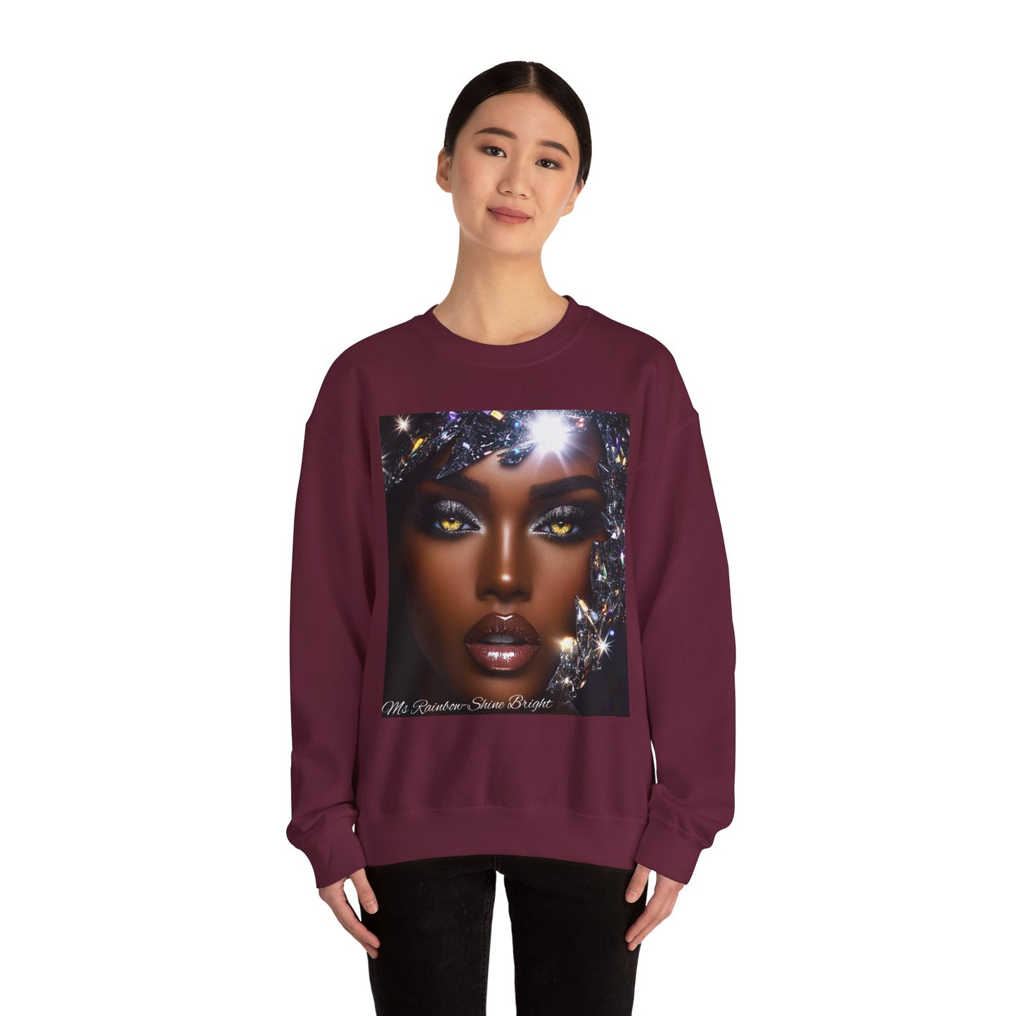 Ms Rainbow-Shine Bright' Glam Unisex Sweatshirt
