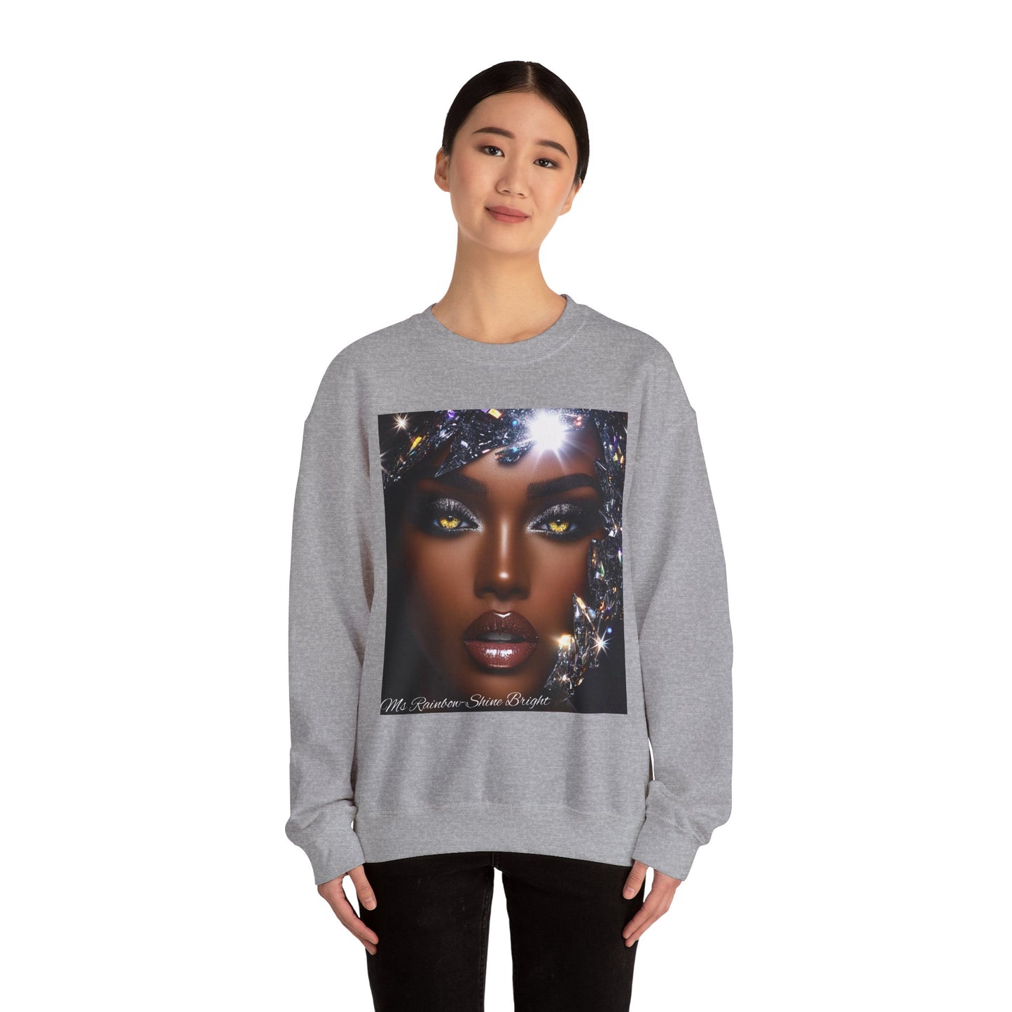 Ms Rainbow-Shine Bright' Glam Unisex Sweatshirt