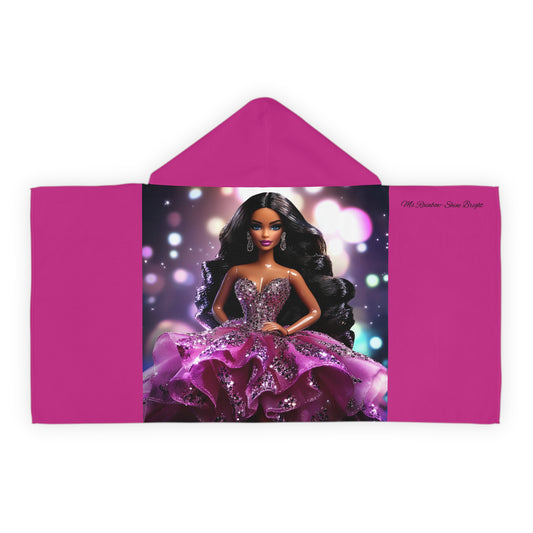 Sparkly Princess Youth Hooded Towel - Perfect for Bath, Pool & Spa