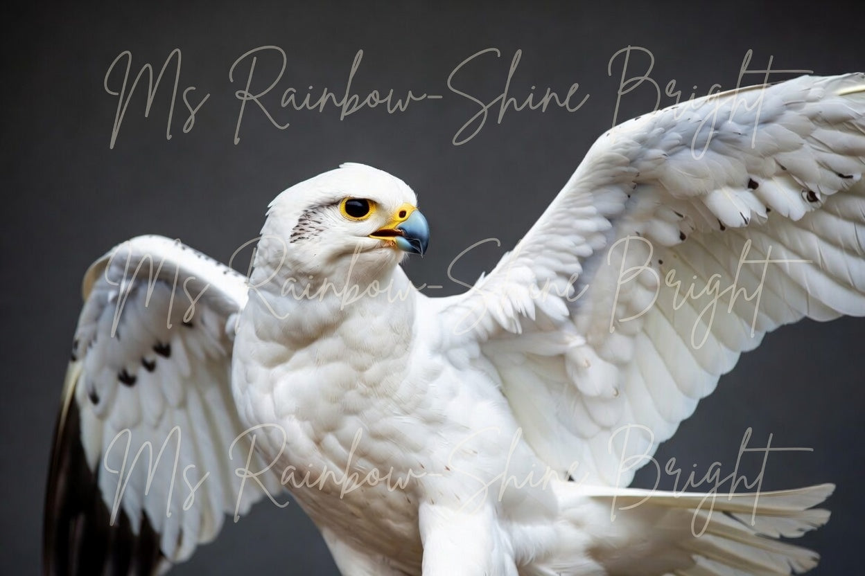 White Gyrfalcon - Majestic Wings 3D Model