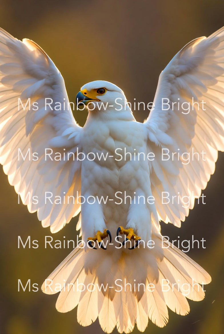 Majestic White Gyrfalcon - Digital Art Pack