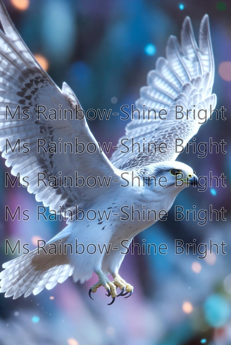 Majestic White Gyrfalcon - Digital Art Pack