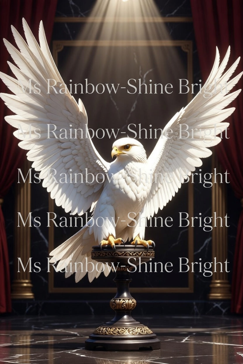 Majestic White Gyrfalcon - Digital Art Pack